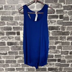 NWT Lululemon Essential Tank top Pleated shirt LARK Blue